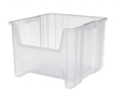 Akro-Mils 13018 Stack-Nest Plastic Bins – 2 Heavy-Duty Bins per Carton