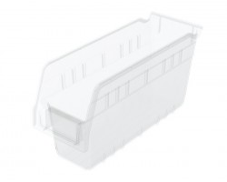 Akro-Mils 30040 ShelfMax Hopper Front Bins – 16 Plastic Shelf Bins
