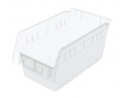 Akro-Mils 30090 ShelfMax Hopper Front Bins – 10-Pack Plastic Storage Bins