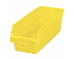 Akro-Mils 30098 ShelfMax Hopper Front Bins – 10-Pack Plastic Storage Bins