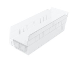 Akro-Mils 30120 Plastic Shelf Bins – 24-Pack Durable Storage Bins