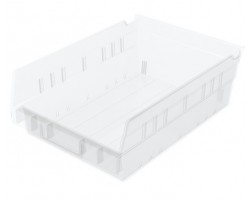 Akro-Mils 30150 Plastic Shelf Bins – 12-Pack Durable Storage Containers