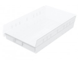 Akro-Mils 30178 Plastic Shelf Bins – 12-Pack Durable Storage Bins