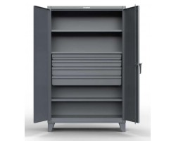 Strong Hold 36-243-4DB 4-Drawer Steel Storage Cabinet – Heavy-Duty Industrial Cabinet with Adjustable Shelves