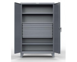 Strong Hold 36-243-5DB 5-Drawer Steel Storage Cabinet – Heavy-Duty Industrial Cabinet with Adjustable Shelves