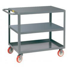 Little Giant 3-Shelf Steel Service Cart - Model 3LGL-1824-BRK