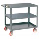 Little Giant 3-Shelf Steel Service Cart - Model 3LGL-1824-BRK