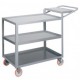 Little Giant 3-Shelf Steel Order Picking Cart - Model 3LG-2436-WSBRK 