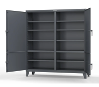 Strong Hold 4-Compartment Steel Storage Cabinet Industrial