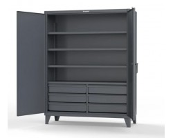 Strong Hold 56-244-6/5DB 6-Drawer Steel Storage Cabinet – Heavy-Duty Industrial Cabinet with Adjustable Shelves