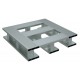 Vestil AP-2424-SB Aluminum Half Pallet 24 x 24 Skid Bottom
