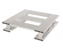 Vestil AP-2424-SB Aluminum Half Pallet 24 x 24 Skid Bottom