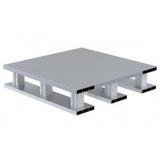 Vestil AP-ST-2424-SB Solid Top Aluminum Half Skid - 24 x 24 with 4,000 lb Capacity Vestil AP-ST-2424-SB Solid Top Aluminum Half Skid - 24 x 24 with 4,000 lb Capacity
