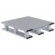 Vestil AP-ST-2424-SB Solid Top Aluminum Half Skid - 24 x 24 with 4,000 lb Capacity