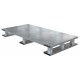 Vestil AP-ST-4024-SB Solid Top Aluminum Half Skid - 24 x 40, 4,000 lb, Welded Aluminum