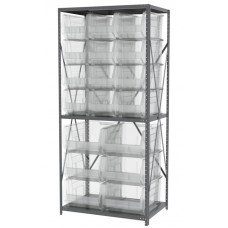 Akro-Mils AS2479ASSORT Steel Shelving with Bins
