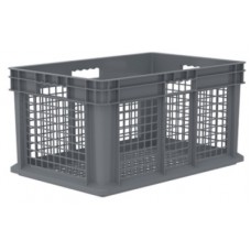 Akro-Mils 37612 Straight Wall Plastic Mesh Containers – 3 per Carton | Ventilated Industrial Storage Bins