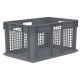 Akro-Mils 37612 Straight Wall Plastic Mesh Containers – 3 per Carton | Ventilated Industrial Storage Bins