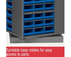 Akro-Mils 98325 Storage-Go-Round | Rotating Storage Carousel for AkroBins & Drawers