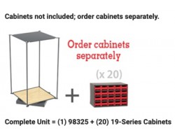 Akro-Mils 98325 Storage-Go-Round | Rotating Storage Carousel for AkroBins & Drawers