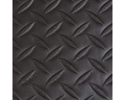 Apache Mills Black Anti-Fatigue Diamond Deluxe Soft Foot Mats - 3x5