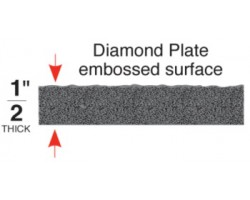 Apache Mills Black Anti-Fatigue Diamond Deluxe Soft Foot Mats - 3x5