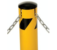 Vestil Steel Bollards With Chain Slots