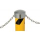 Vestil BOL-JKS-24-4.5 Steel Chain Slots Bollard, 24 Inch High, 4.5 Inch Dia