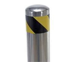 Vestil BOL-SS-36-4.5 Stainless Steel Bollard, 36 Inch High, 4-1/2 Inch OD, Welded Cap