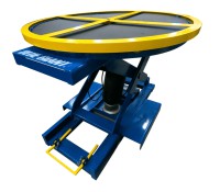Blue Giant Automatic Pallet Positioner – Self-Leveling Ergonomic Lift Table