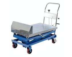 Vestil CART-1000-LT Lift-Tilt Scissor Lift Cart with 1,000 lb Capacity | 35° Tilt