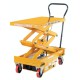 Vestil CART-1000D-DC Battery Powered Hydraulic Lift Cart – 1,000 lb Capacity, Double Scissor, Push-Button Lift