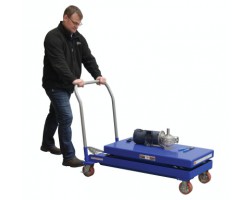 Vestil CART-2000-2040-FP Hydraulic Elevating Cart with 2,000 lb Capacity | Two-Speed Auto-Shift Foot Pump