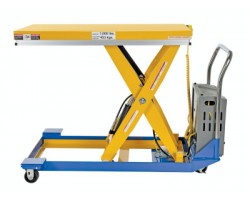 Vestil CART-24-10-DC Battery Powered Scissor Lift Cart with 1,000 lb Capacity | 24" x 48" Platform