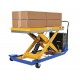 Vestil CART-24-15-DC Battery Powered Scissor Lift Cart with 1,500 lb Capacity | 24" x 48" Platform, 12V DC Lift