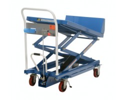 Vestil CART-600-LT Lift-Tilt Scissor Lift Cart with 600 lb Capacity and 45° Auto-Tilt