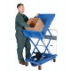 Vestil CART-600-LT Lift-Tilt Scissor Lift Cart with 600 lb Capacity and 45° Auto-Tilt