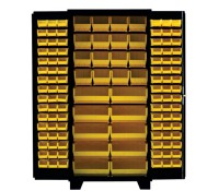 Jamco Bin Storage Cabinet 14 Gauge Steel Louvered Locking