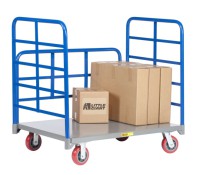 Little Giant Double End Platform Truck with Side Rack