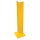 Vestil DSP-24 Overhead Door Track Protector | 24 Inch Safety Yellow Steel Guard