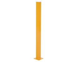Vestil DSP-48 Overhead Door Track Protector | 48 Inch Safety Yellow Steel Guard