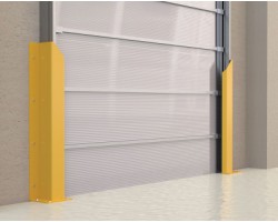 Vestil DSP-36 Overhead Door Track Protector | 36 Inch Steel Safety YellowGuard
