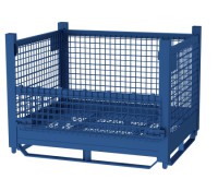 Davco Rigid Wire Mesh Bulk Bin – Single Gate, Heavy-Duty Storage