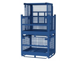 Davco GM-5131 Rigid Single Gate Wire Mesh Bulk Bin | Heavy-Duty Steel Storage Container