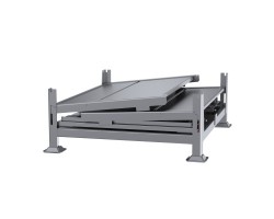 Davco Collapsible Sheet Metal Bulk Container KD2GS-01 | Heavy-Duty Foldable Storage Bin