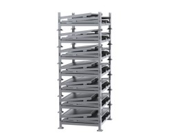 Davco Collapsible Sheet Metal Bulk Container KD2GS-01 | Heavy-Duty Foldable Storage Bin