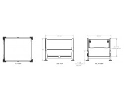 Davco Collapsible Sheet Metal Bulk Container KD2GS-01 | Heavy-Duty Foldable Storage Bin