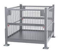 Davco KD2GW-01 Wire Mesh Container – Collapsible Steel Storage Bin