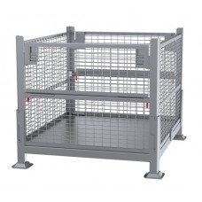 Davco Collapsible Wire Mesh Steel Bin KD2GW-01 | Foldable Industrial Wire Container