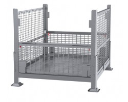 Davco Collapsible Wire Mesh Steel Bin KD2GW-01 | Foldable Industrial Wire Container